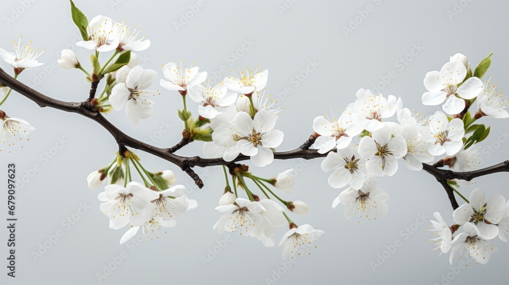 Beautiful Spring Flowers On White Background, HD, Background Wallpaper, Desktop Wallpaper