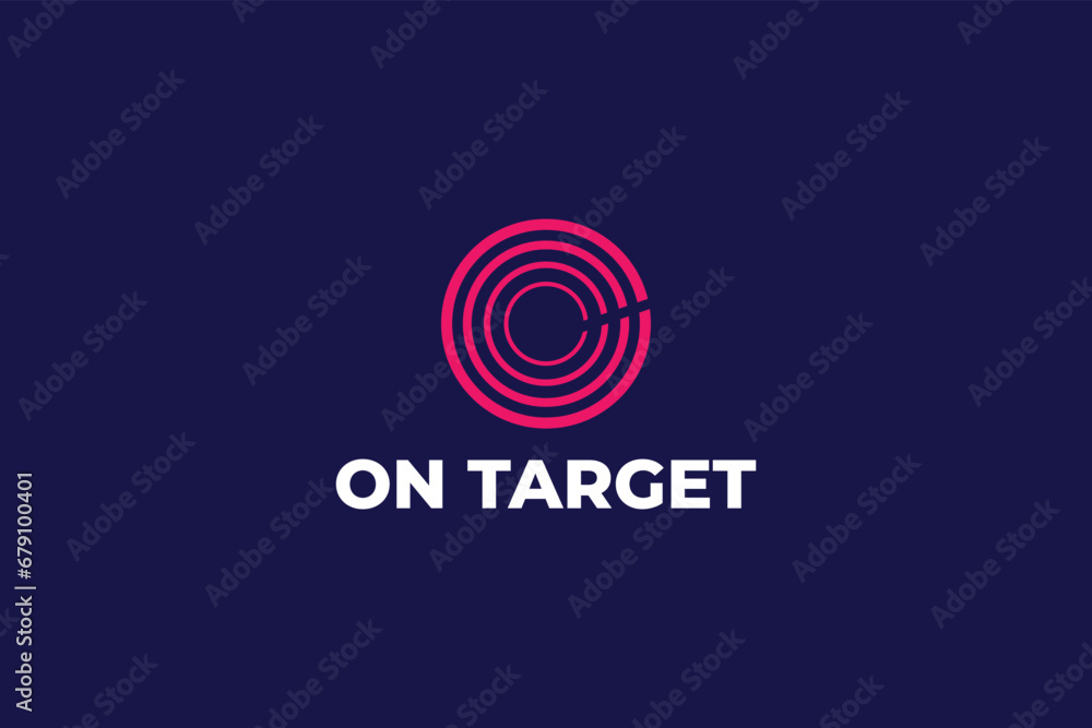 abstract logo design Circle target abstract logo design Circle target
