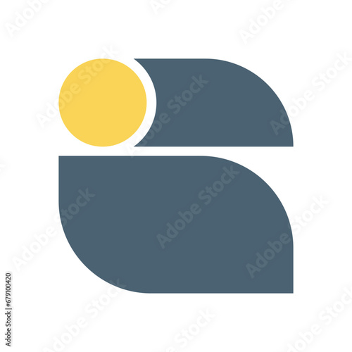 Display bauhaus vector font bold letter logo Z alphabet capital geometry Typeface abc element for social media, web design, poster, banner, greeting card