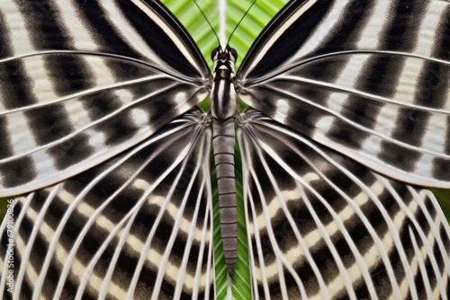 distinct pattern from a zebra longwing butterfly wing photo