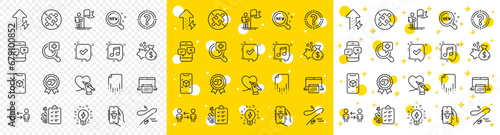 Outline Teamwork business, Headhunter and New products line icons pack for web with Inspiration, Energy growing, Loan line icon. Recovery file, Calendar, Diet menu pictogram icon. Vector