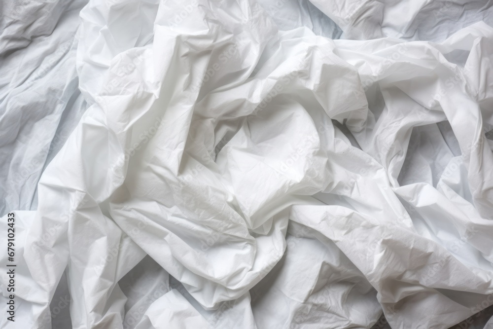 detail shot of crumpled tissue paper detail shot of crumpled tissue paper