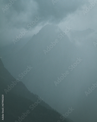 Alpine mountain storm