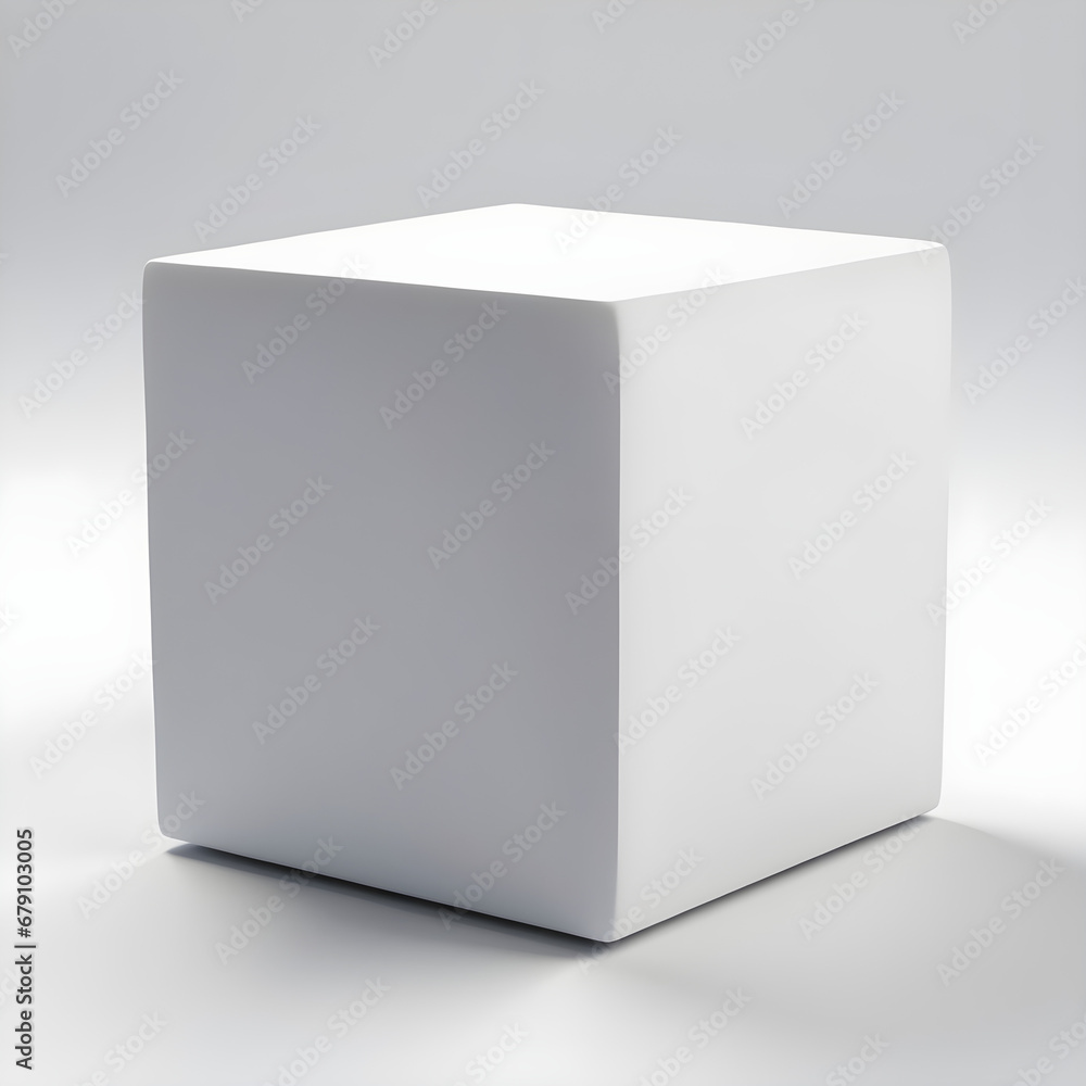 White 3d box White 3d box