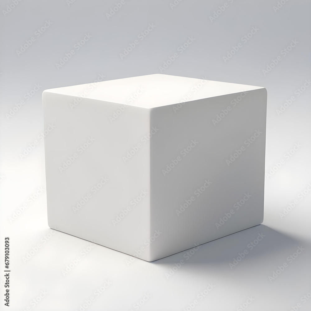 White 3d box White 3d box