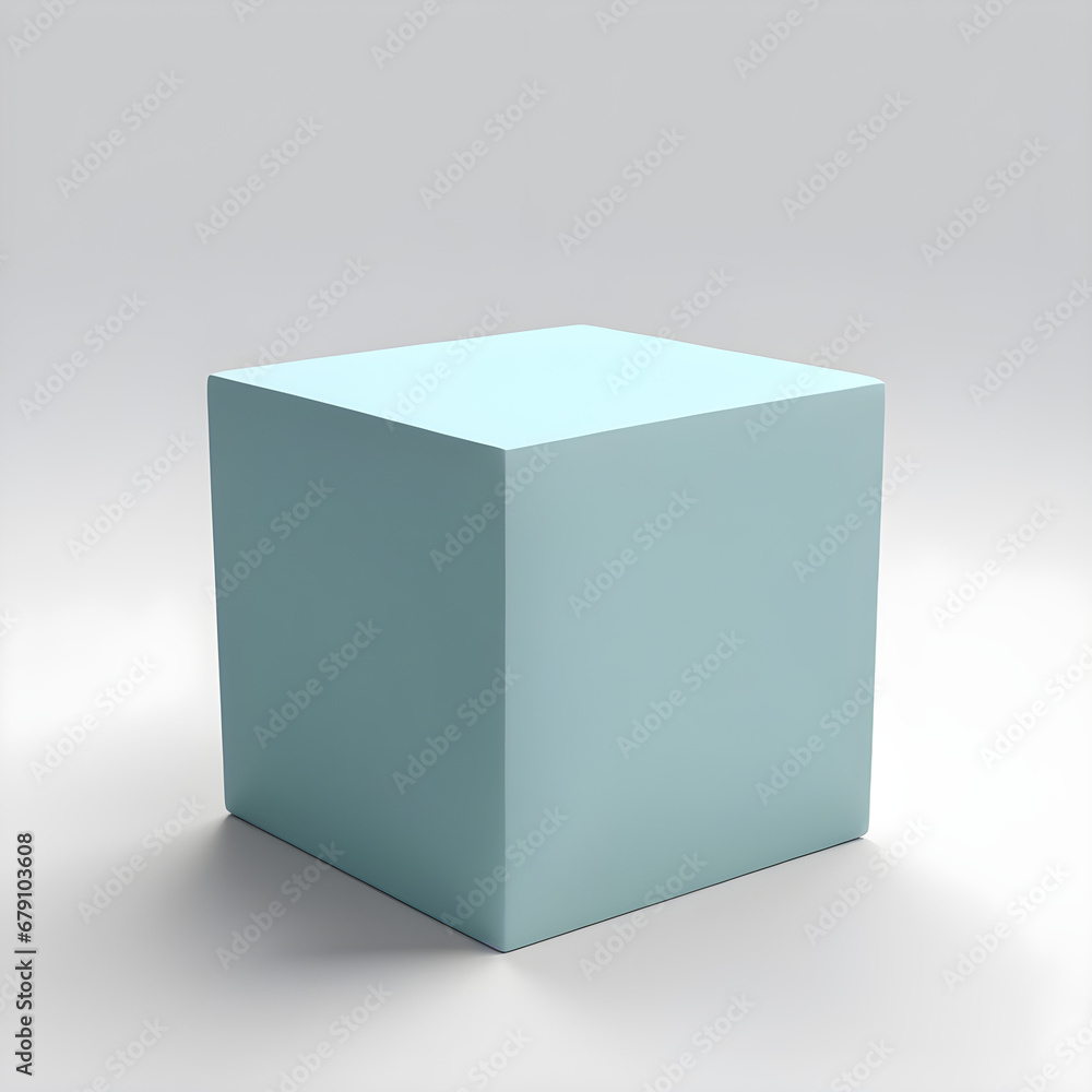 White 3d cube, box on white background White 3d cube, box on white background