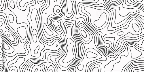 Natural printing illustrations of Map in Contour Line Light topographic topo contour Black-white background from a line similar to a Topographic 