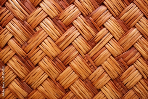 close-up of a woven basket pattern