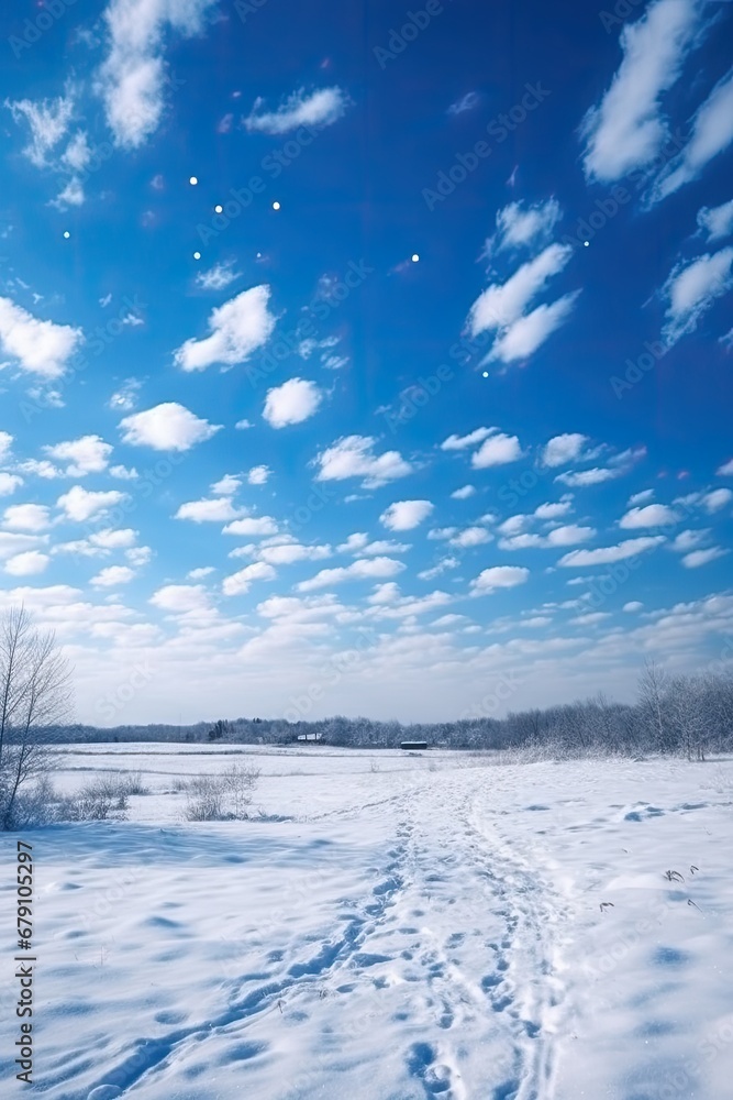 blue sky and clouds