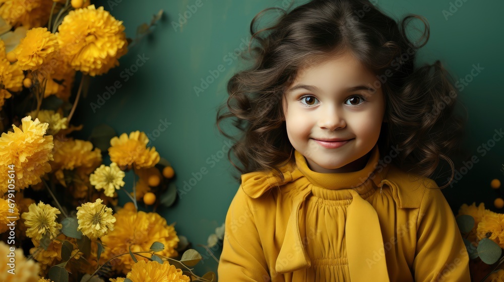 Banner Spring Child Face Kid Happy, HD, Background Wallpaper, Desktop Wallpaper