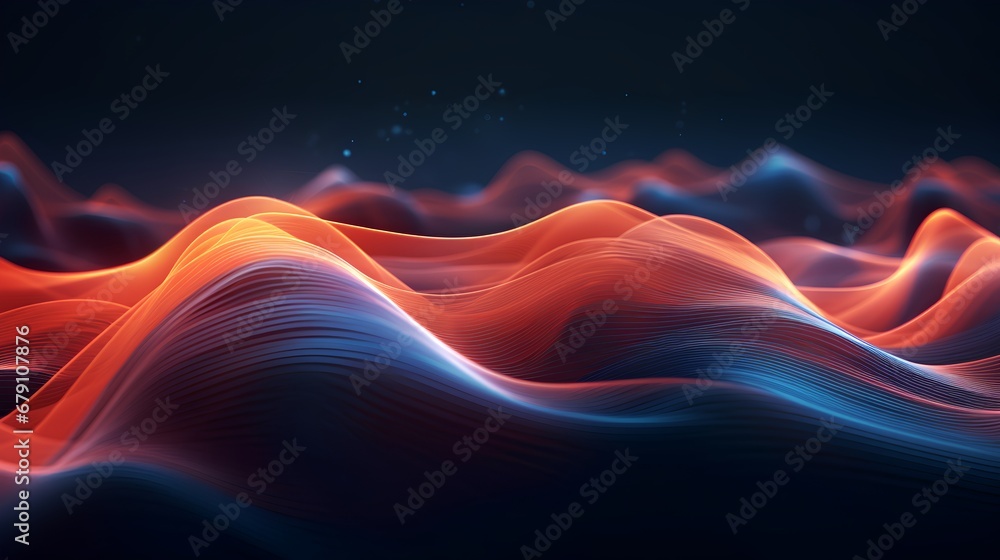 custom made wallpaper toronto digitalA vibrant digital abstract background featuring dynamic, flowing waves in a spectrum of colors, creating a modern and artistic visual effect.