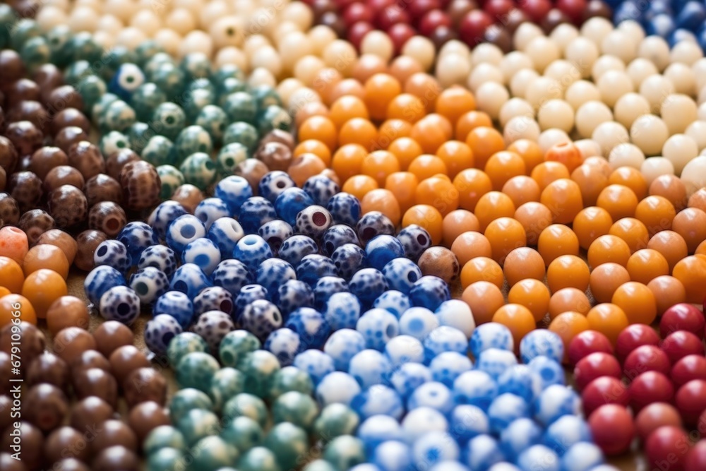 ceramic beads surface in warm sunlight ceramic beads surface in warm sunlight