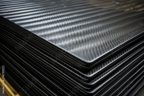 carbon fiber sheets stacked