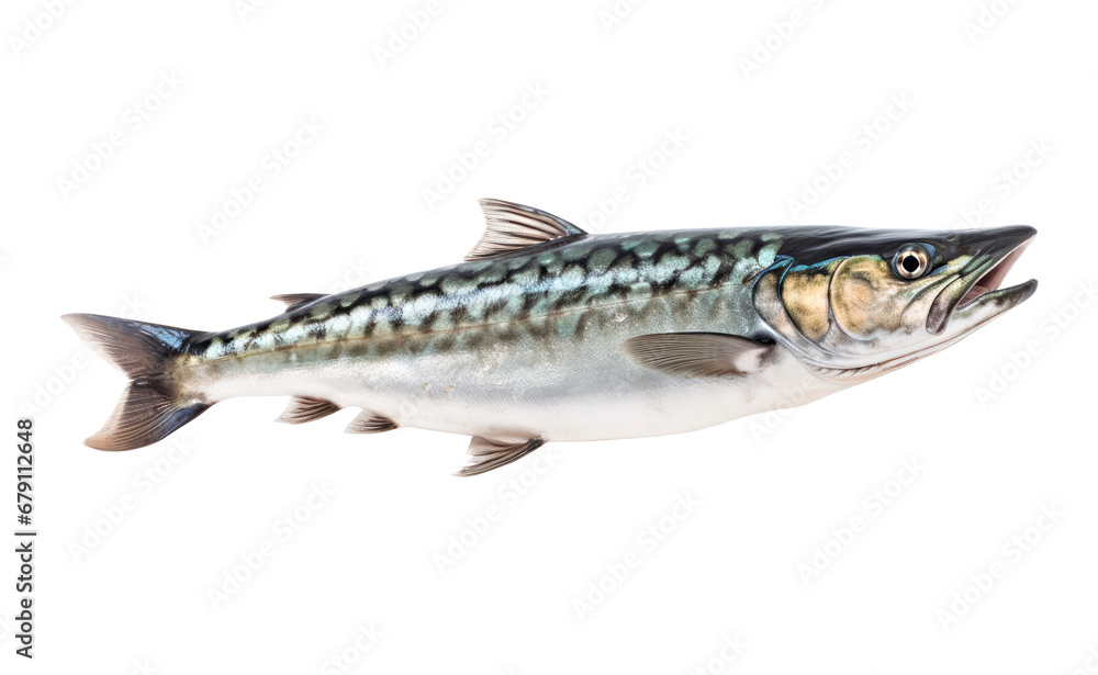 Naklejka premium Atlantic mackerel fish isolated on white background 