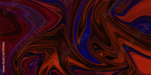 Abstract red and blue liquid marble texture black vector background. Colorful liquid marble texture with wave, Modern and red, blue background. light elegant template for flyer, wedding card, ect..