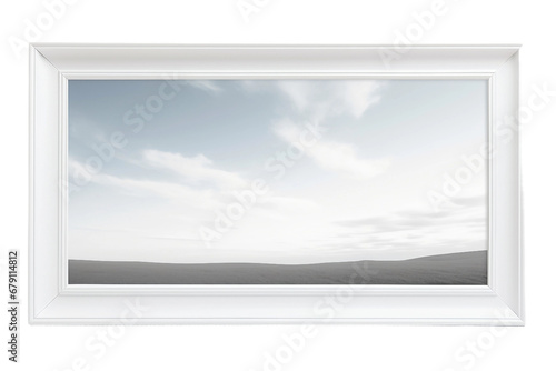 Digital Frame Isolated on Transparent Background. Ai
