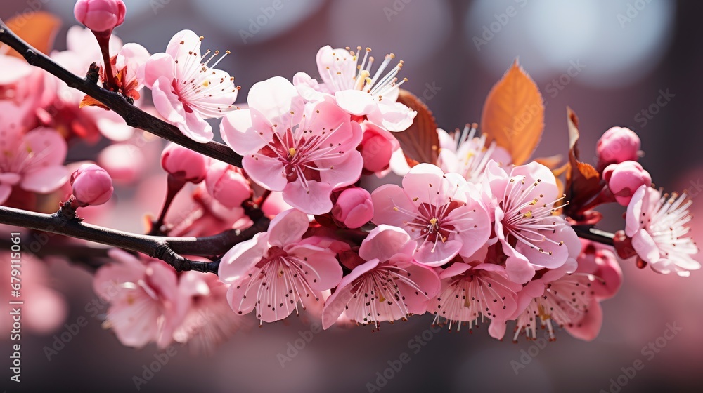 Spring Landscape Panorama Flowering Flowers, HD, Background Wallpaper, Desktop Wallpaper