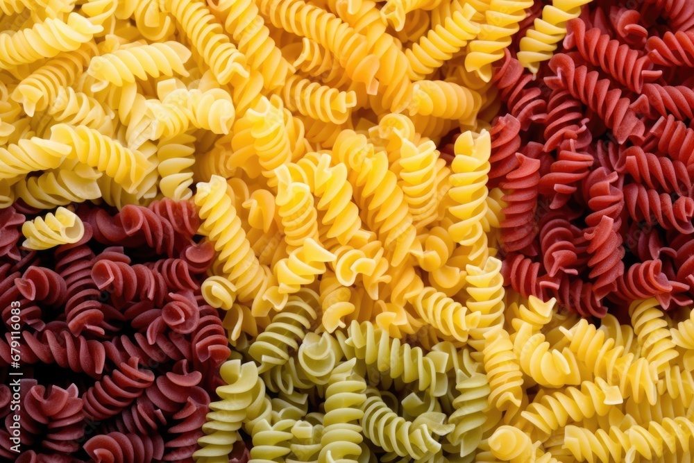macro photographs of pasta spirals macro photographs of pasta spirals