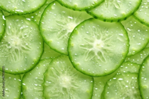 surface texture of a cut cucumber
