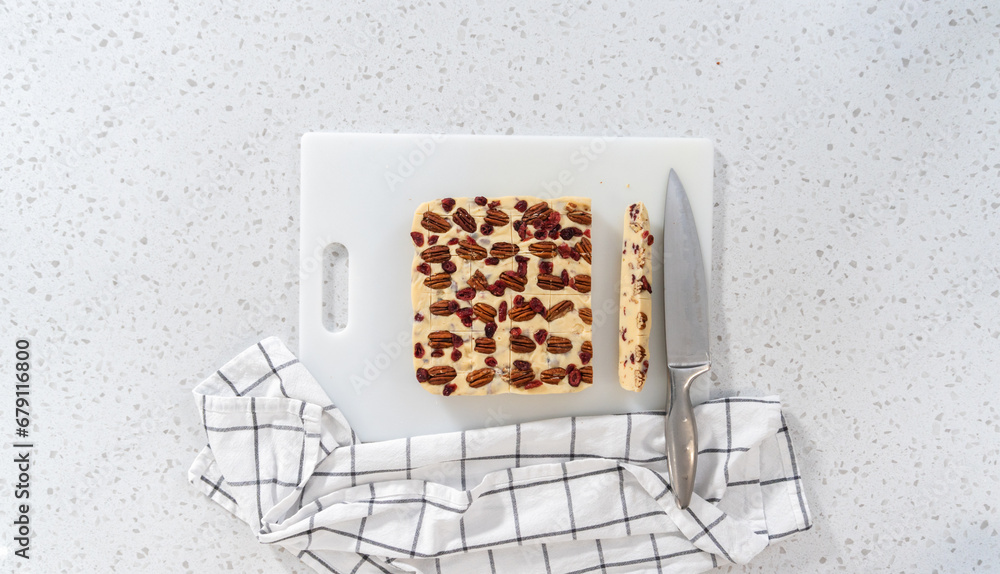 Homemade White Chocolate Cranberry Pecan Fudge Homemade White Chocolate Cranberry Pecan Fudge