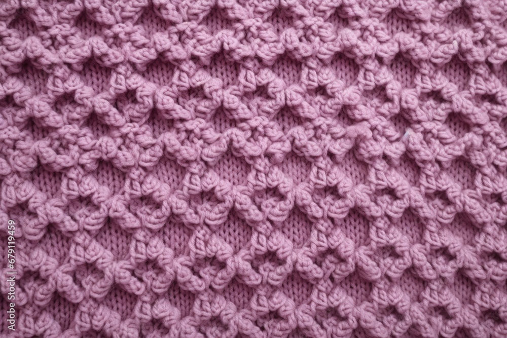 detailed texture of a plush knitted throw