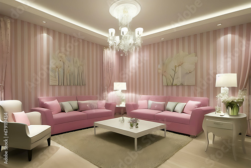 Creative Pastel Color Elegant Drawing Interior Design  Peculiar