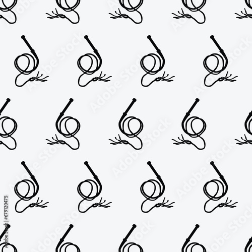 Whip icon seamless pattern