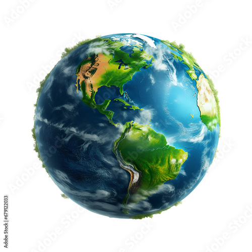 Earth, isolated on transparent background, PNG, 300 DPI