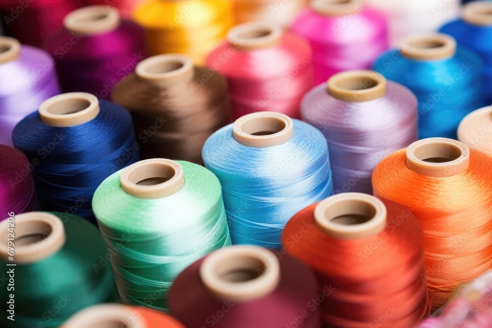 picture of thread spools in various shades picture of thread spools in various shades