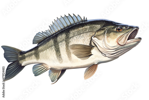 The Silent Strike Bass Fishing Chronicles Isolated on transparent background