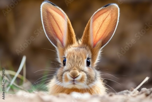 close up shot of a bunnys long ear © altitudevisual