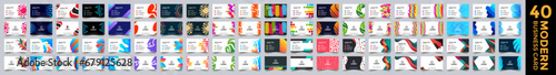 Collection of 40 Business card. Set of modern business card print templates. Personal visiting card . Creative and Clean Double-sided Business Card. colorful elegant luxury minimal professional Design photo