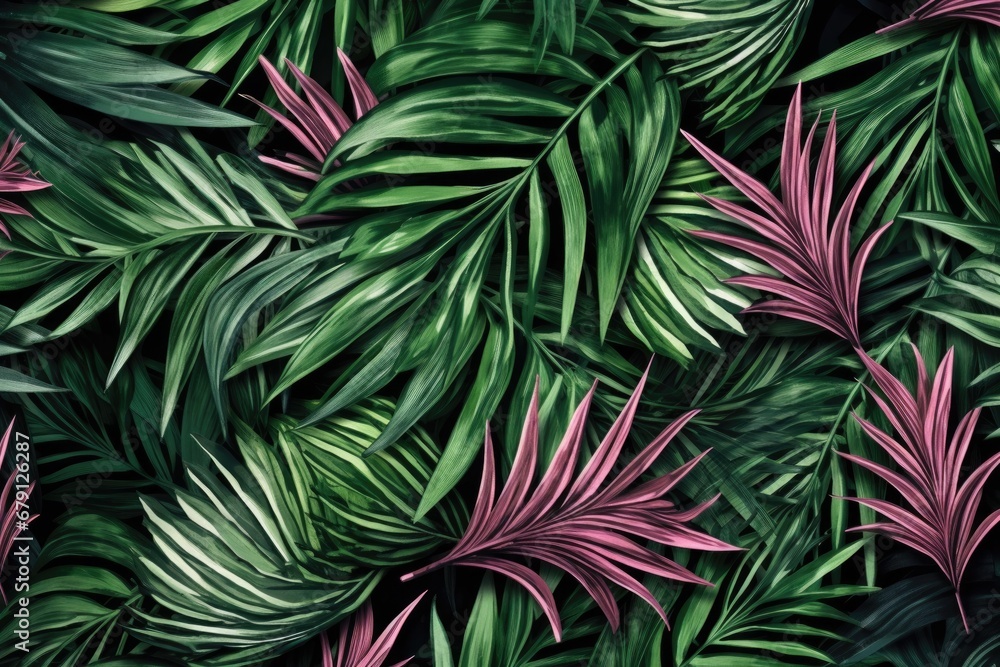 bold tropical leaf print wallpaper texture