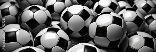 Many soccer balls, background, European Football Championship photo