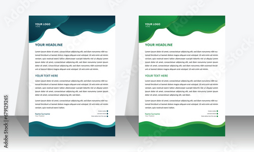 A Letterhead  official template design & creative modern  design for business