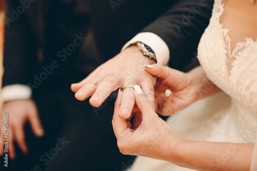 bride and groom hands