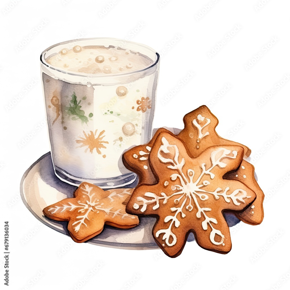 gingerbread christmas cookies with a glass of milk gingerbread christmas cookies with a glass of milk