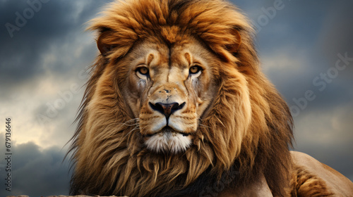 A close up photograph of a majestic lion © Ghazanfar