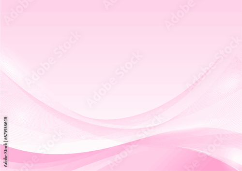 Abstract modern light pink wave background with space for your text. vector illustration