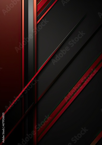 Corporate banner template dark red and black shiny