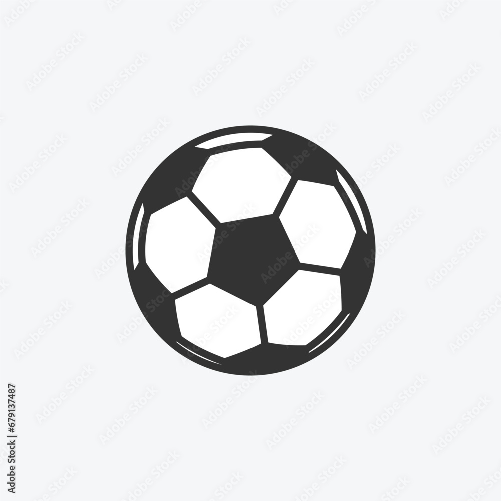 vector illustration of soccer ball icon on grey background for graphic, website, ui ux and mobile design. ship logo vector illustration vector illustration of soccer ball icon on grey background for graphic, website, ui ux and mobile design. ship logo vector illustration