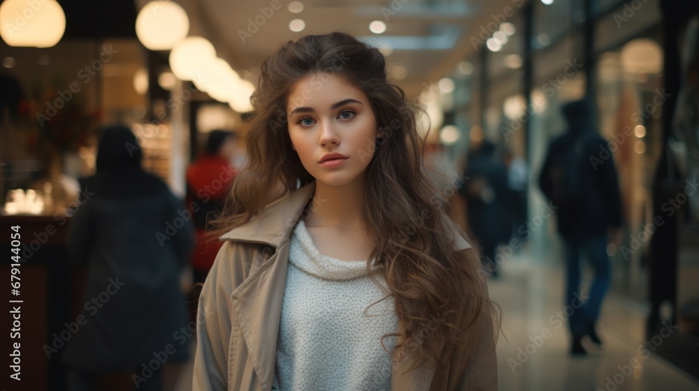 Angelic girl with long dark hair and innocent eyes. Angelic girl with long dark hair and innocent eyes.