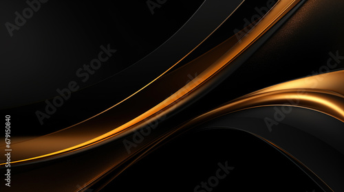 Contemporary Black and gold abstract background design