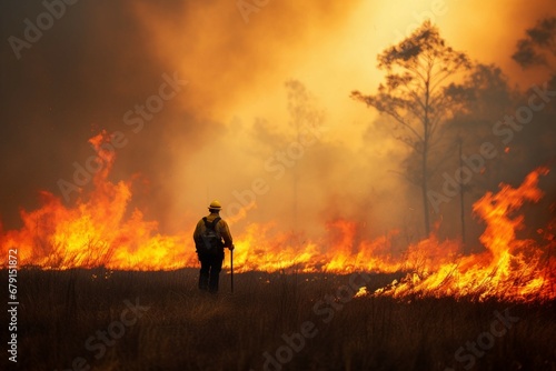 wildfire forest fire Engulfs Woods Fire Spreads Wildly © Muhammad Shoaib