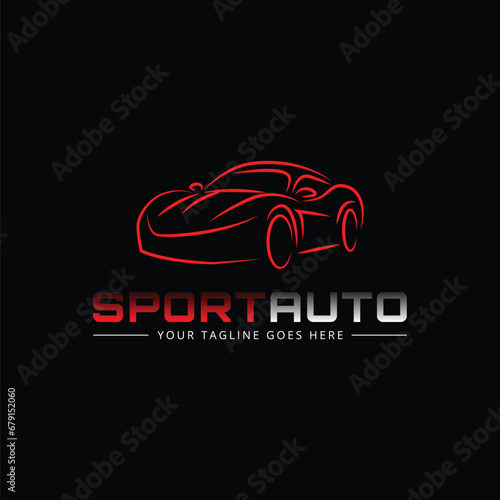 car auto sport logo template