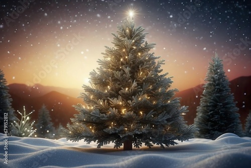 Christmas Tree, Winter scenery