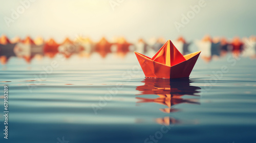 Paper boat have different thinking and lead to travel