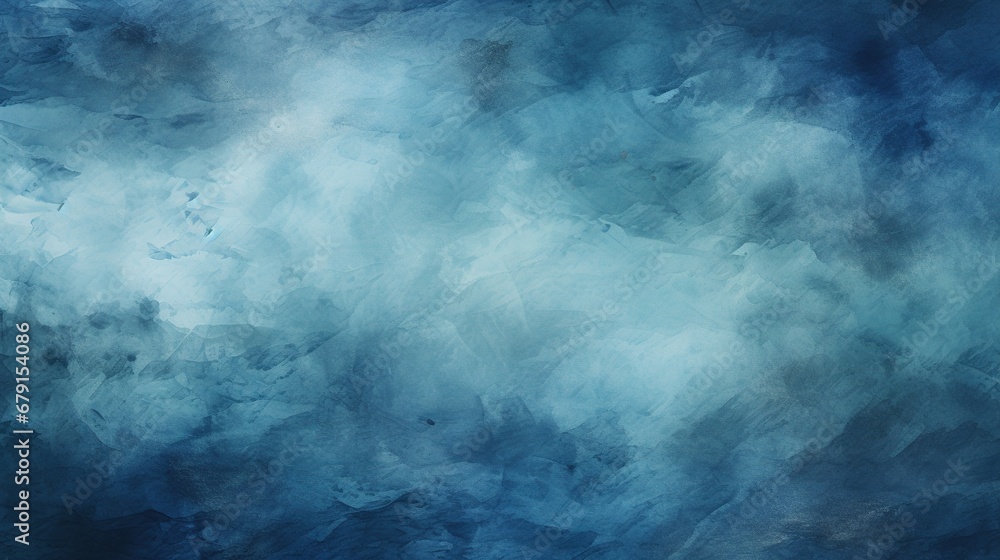 Abstract watercolor paint background dark blue color grunge texture for  background, wallpaper