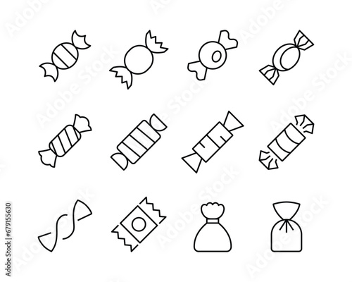 Sweets , candy icon button, vector, sign, symbol, logo, illustration, editable stroke, design style isolated on white
