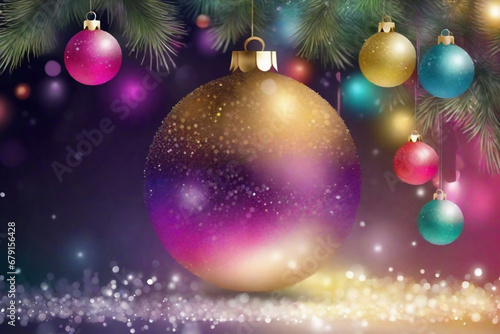 beautiful modern christmas background with bokeh with space for text